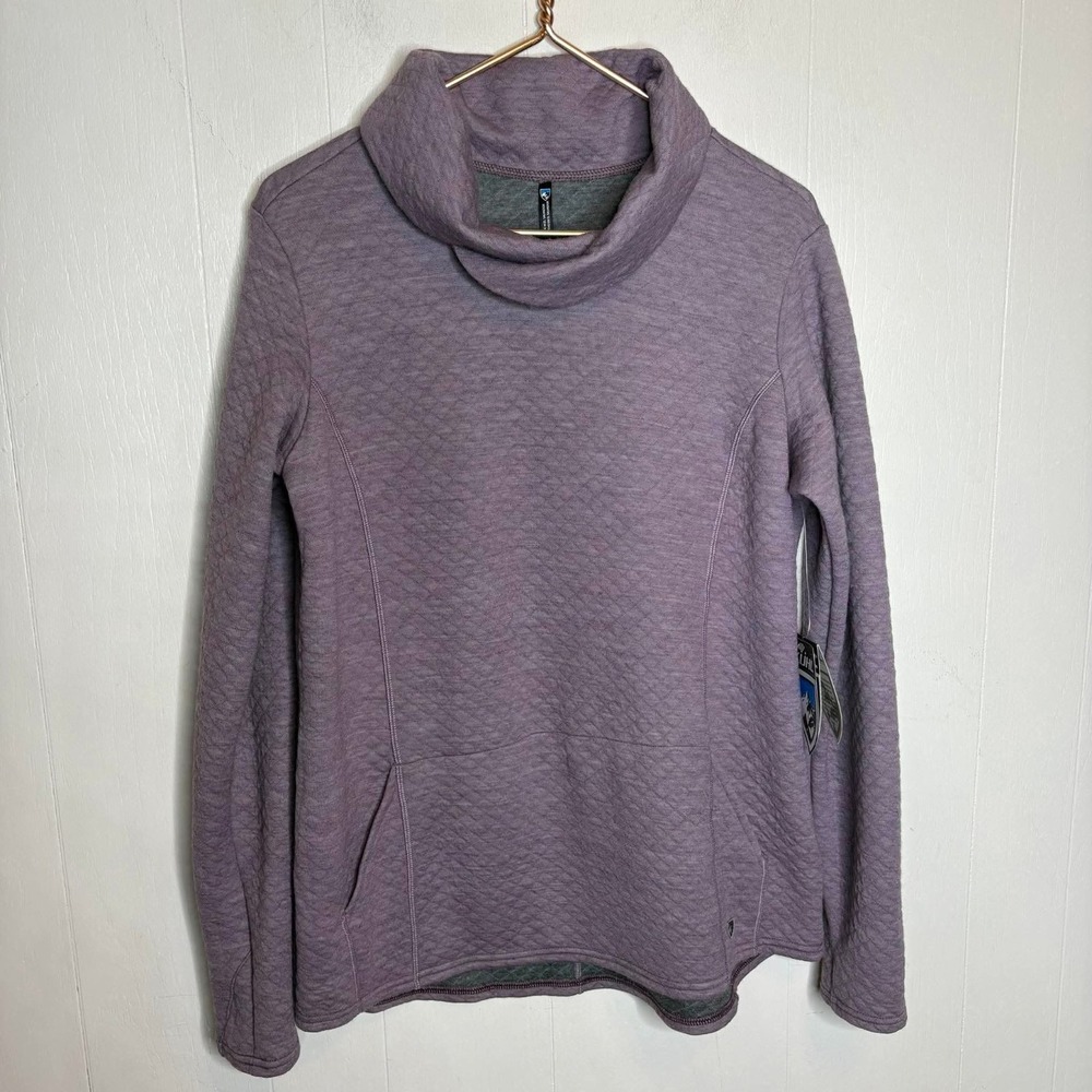 Kuhl Athena Pullover XL Lunar Dust Cowl Neck Gorpcore Apres-Ski Outdoor NWT